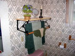Large Bathroom Shelf/Towel Rack