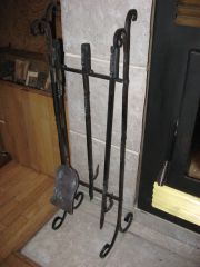 More information about "Fireplace tool rack."