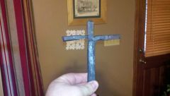 Very first try at forging. Split cross