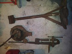 Blower, Leg Vice, and some sort of stand