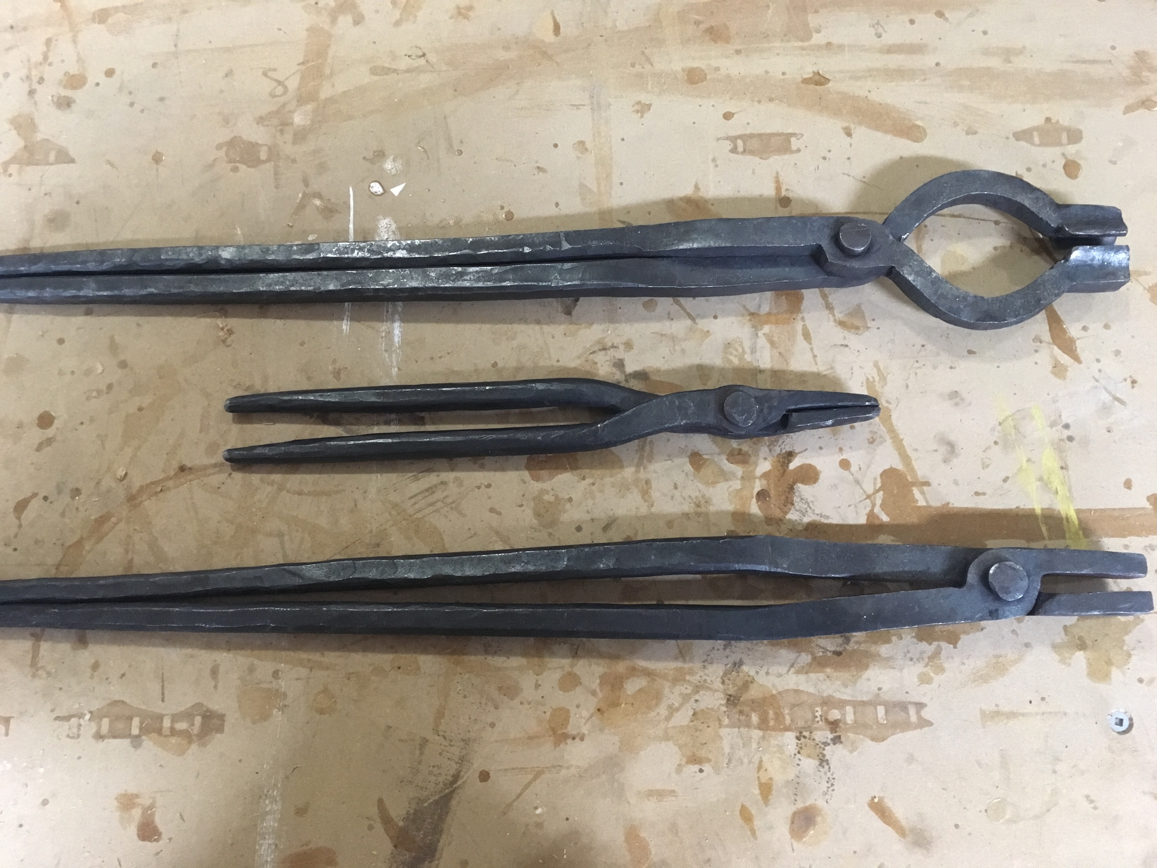 Tong progression of a beginner hobby smith - Tongs - I Forge Iron