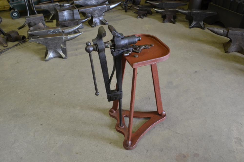 4in English leg vise with rare cast iron stand.jpg