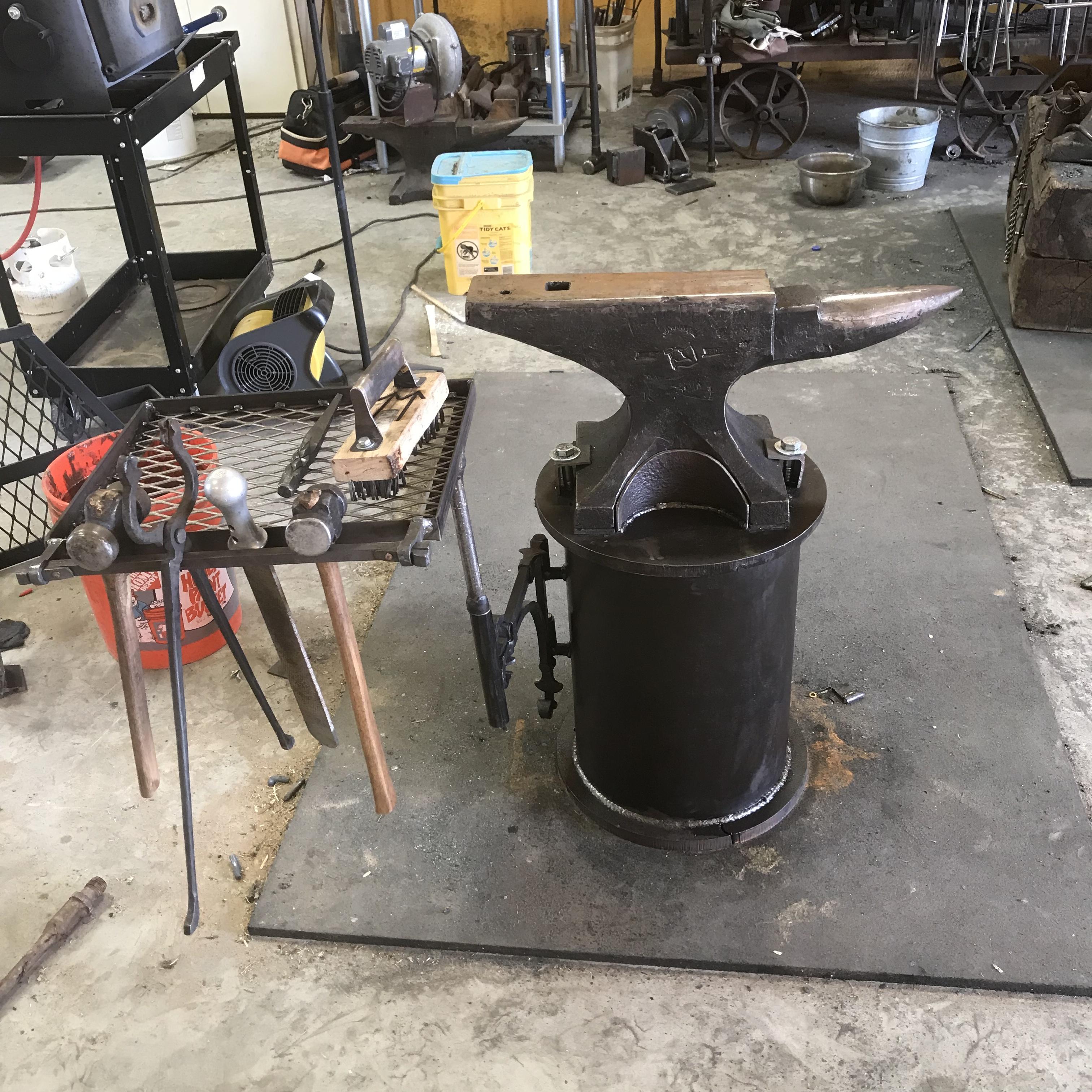 How to build a Rustic Anvil Stand - Anvils  Welding table, Metal working  tools, Anvil