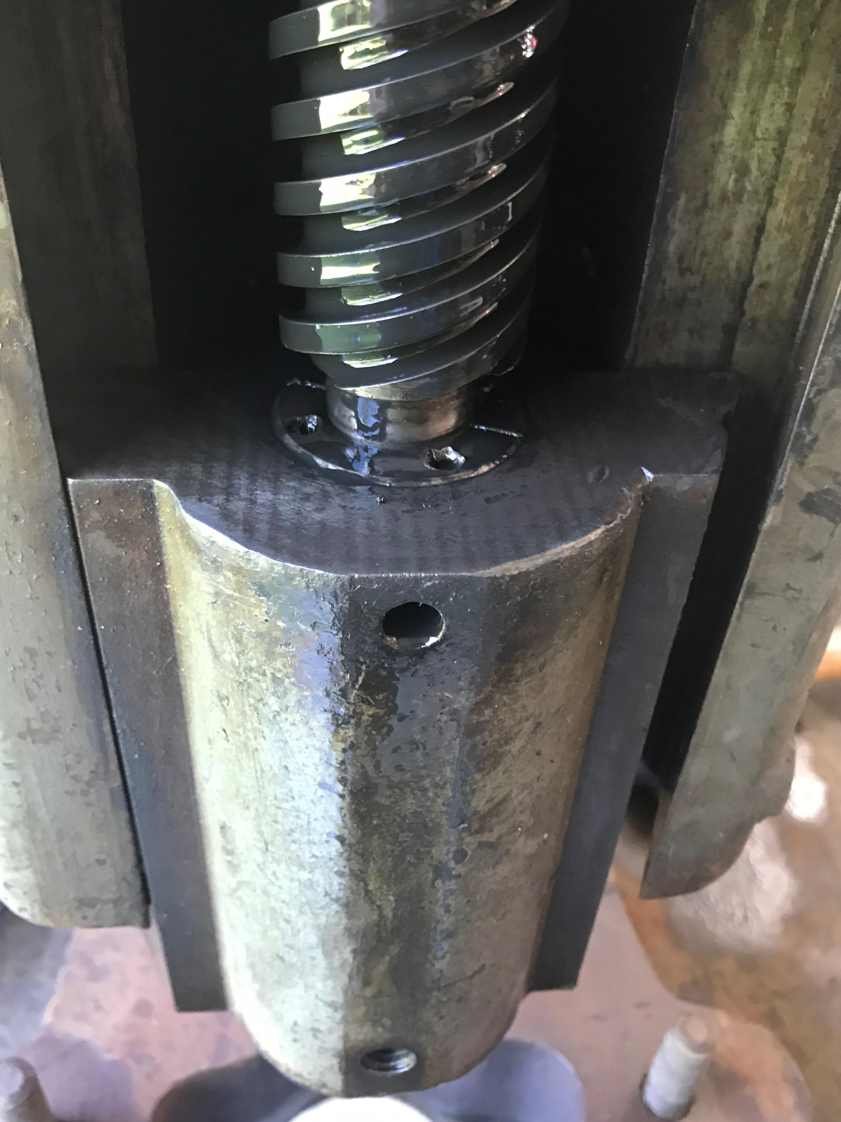 Fly press screw removal - Presses - I Forge Iron